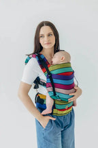 LennyUpGrade PRO Carrier, broken-twill weave 100% cotton - CAROUSEL OF COLORS - Woven Baby Standard   lenny_upgrade_pro    #