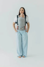 My First Carrier - LennyUpGrade PRO, herringbone weave 100% cotton - LITTLE HERRINGBONE GREY - Woven Baby Standard   lenny_upgrade_pro    #