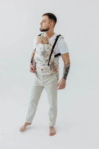 LennyUpGrade PRO Carrier, jacquard weave 100% cotton - JURASSIC - ICE DESERT - Woven Baby Standard   lenny_upgrade_pro    #