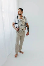 LennyUpGrade PRO Carrier, jacquard weave 100% cotton - JURASSIC - ICE DESERT - Woven Baby Standard   lenny_upgrade_pro    #
