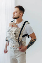 LennyUpGrade PRO Carrier, jacquard weave 100% cotton - JURASSIC - ICE DESERT - Woven Baby Standard   lenny_upgrade_pro    #