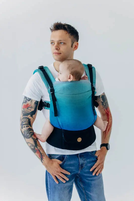 LennyUpGrade PRO Carrier, broken-twill weave 100% cotton - AIRGLOW - Woven Baby Standard   lenny_upgrade_pro    #