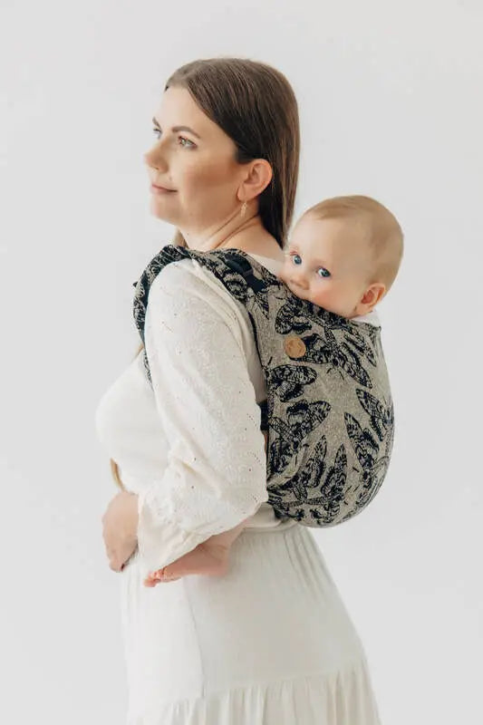 Lenny Buckle Onbuhimo PRO baby carrier, jacquard weave (65% cotton 35% silkk) - QUEEN OF THE NIGHT - PAMINA - Woven Baby Toddler   buckle_onbu_pro_carriers    #