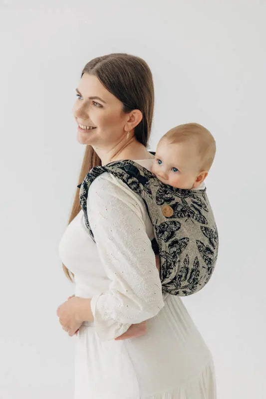 Lenny Buckle Onbuhimo PRO baby carrier, jacquard weave (65% cotton 35% silkk) - QUEEN OF THE NIGHT - PAMINA - Woven Baby Toddler   buckle_onbu_pro_carriers    #