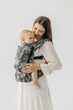 LennyLight Carrier, jacquard weave ( 65% cotton 35% silk) - QUEEN OF THE NIGHT - PAMINA - Woven Baby Standard   lenny_light    #