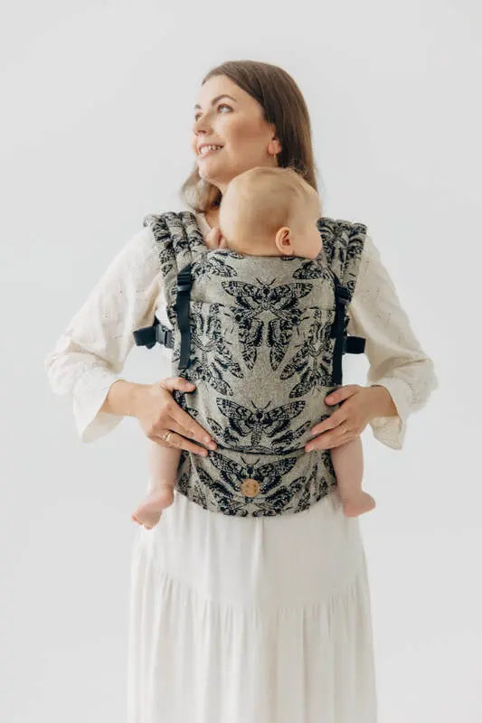 LennyLight Carrier, jacquard weave ( 65% cotton 35% silk) - QUEEN OF THE NIGHT - PAMINA - Woven Baby Standard   lenny_light    #