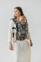 LennyLight Carrier, jacquard weave ( 65% cotton 35% silk) - QUEEN OF THE NIGHT - PAMINA - Woven Baby Standard   lenny_light    #
