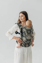 LennyLight Carrier, jacquard weave ( 65% cotton 35% silk) - QUEEN OF THE NIGHT - PAMINA - Woven Baby Standard   lenny_light    #