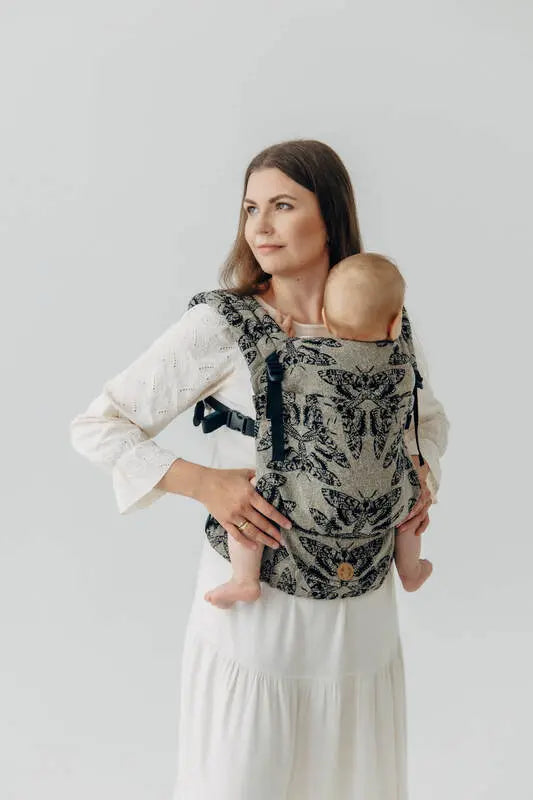 LennyLight Carrier, jacquard weave ( 65% cotton 35% silk) - QUEEN OF THE NIGHT - PAMINA - Woven Baby Standard   lenny_light    #