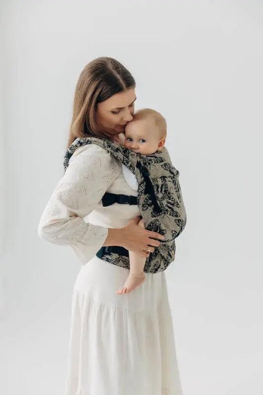 LennyLight Carrier, jacquard weave ( 65% cotton 35% silk) - QUEEN OF THE NIGHT - PAMINA - Woven Baby Standard   lenny_light    #