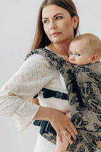 LennyLight Carrier, jacquard weave ( 65% cotton 35% silk) - QUEEN OF THE NIGHT - PAMINA - Woven Baby Standard   lenny_light    #