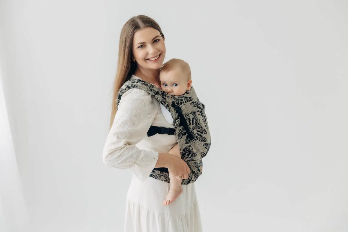 LennyLight Carrier, jacquard weave ( 65% cotton 35% silk) - QUEEN OF THE NIGHT - PAMINA - Woven Baby Standard   lenny_light    #