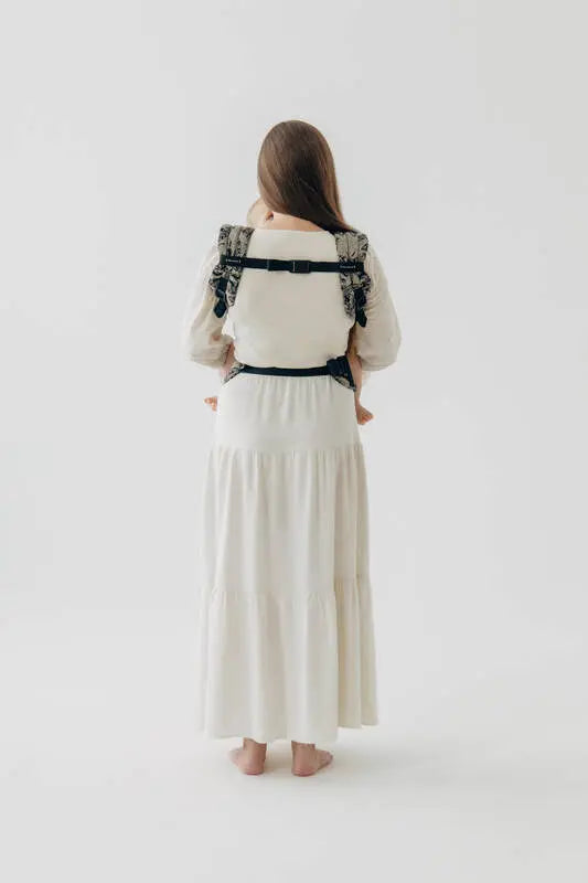 LennyLight Carrier, jacquard weave ( 65% cotton 35% silk) - QUEEN OF THE NIGHT - PAMINA - Woven Baby Standard   lenny_light    #