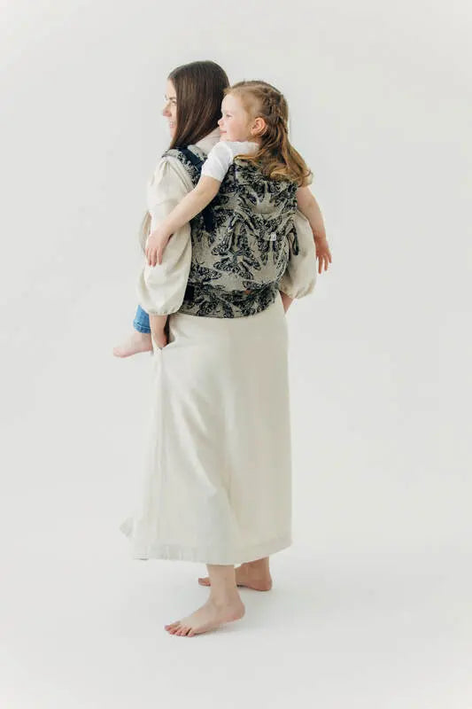LennyPreschool Carrier, jacquard weave (65% cotton 35% silk) - QUEEN OF THE NIGHT - PAMINA - Woven Baby Preschool   lenny_preschool    #