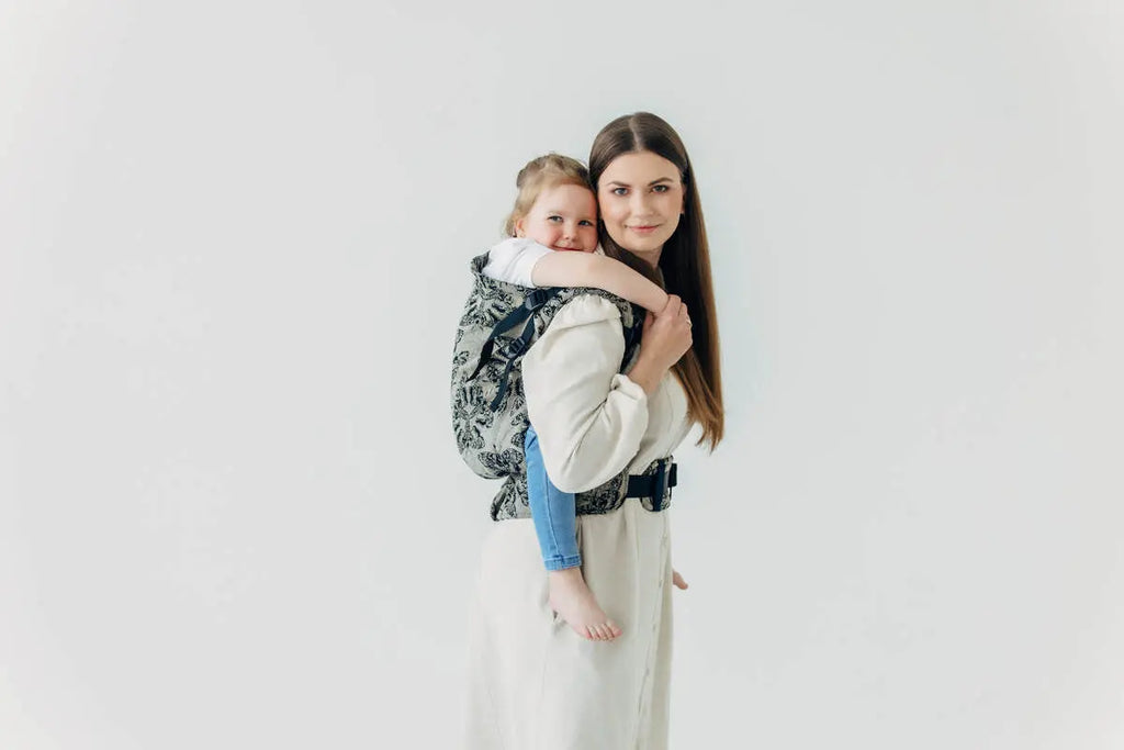 LennyPreschool Carrier, jacquard weave (65% cotton 35% silk) - QUEEN OF THE NIGHT - PAMINA - Woven Baby Preschool   lenny_preschool    #