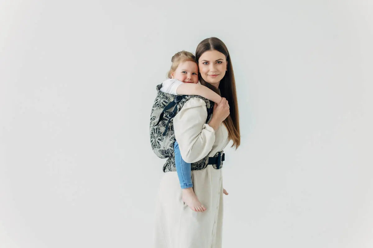 LennyPreschool Carrier, jacquard weave (65% cotton 35% silk) - QUEEN OF THE NIGHT - PAMINA - Woven Baby Preschool   lenny_preschool    #