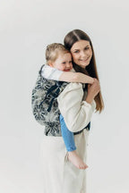 LennyPreschool Carrier, jacquard weave (65% cotton 35% silk) - QUEEN OF THE NIGHT - PAMINA - Woven Baby Preschool   lenny_preschool    #