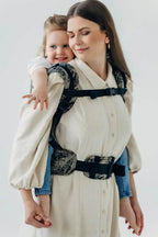 LennyPreschool Carrier, jacquard weave (65% cotton 35% silk) - QUEEN OF THE NIGHT - PAMINA - Woven Baby Preschool   lenny_preschool    #