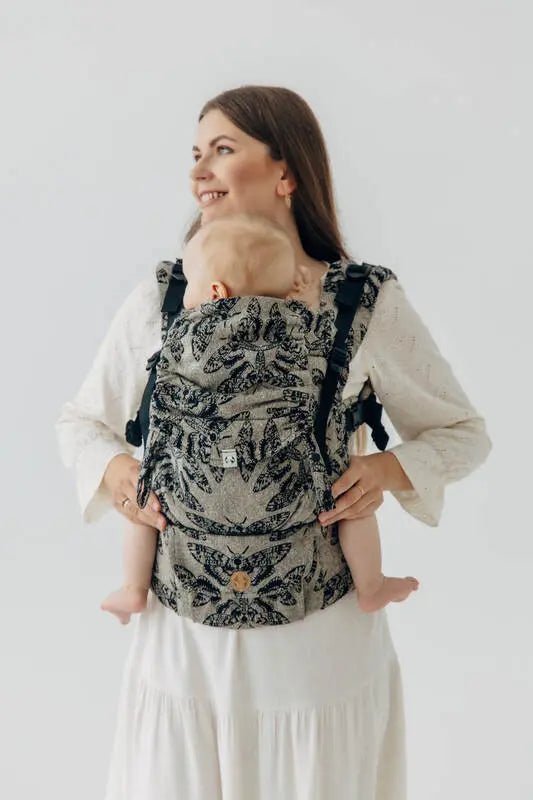 LennyUpGrade PRO Carrier, jacquard weave (65% cotton 35% silk) - QUEEN OF THE NIGHT - PAMINA - Woven Baby Standard   lenny_upgrade_pro    #