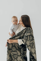 lennylamb Baby Wrap, Jacquard Weave (65% cotton 35% silk) - QUEEN OF THE NIGHT - PAMINA  long_woven_wraps  Woven Baby