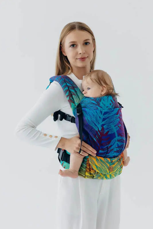 LennyLight Carrier, jacquard weave 100% cotton - RAINFOREST - CARNIVAL