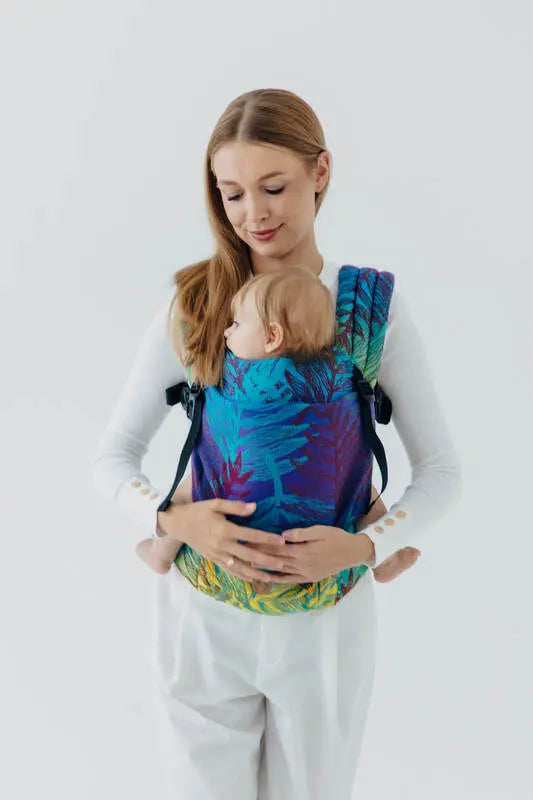 LennyLight Carrier, jacquard weave 100% cotton - RAINFOREST - CARNIVAL