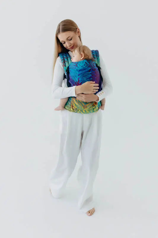 LennyLight Carrier, jacquard weave 100% cotton - RAINFOREST - CARNIVAL