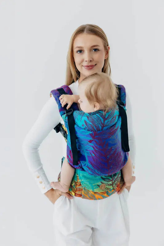 LennyUpGrade PRO Carrier, jacquard weave 100% cotton - RAINFOREST - CARNIVAL