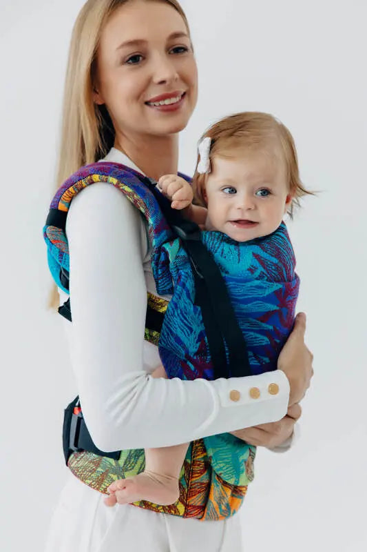 LennyUpGrade PRO Carrier, jacquard weave 100% cotton - RAINFOREST - CARNIVAL