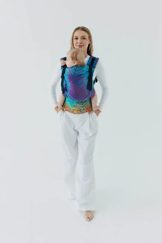 LennyUpGrade PRO Carrier, jacquard weave 100% cotton - RAINFOREST - CARNIVAL