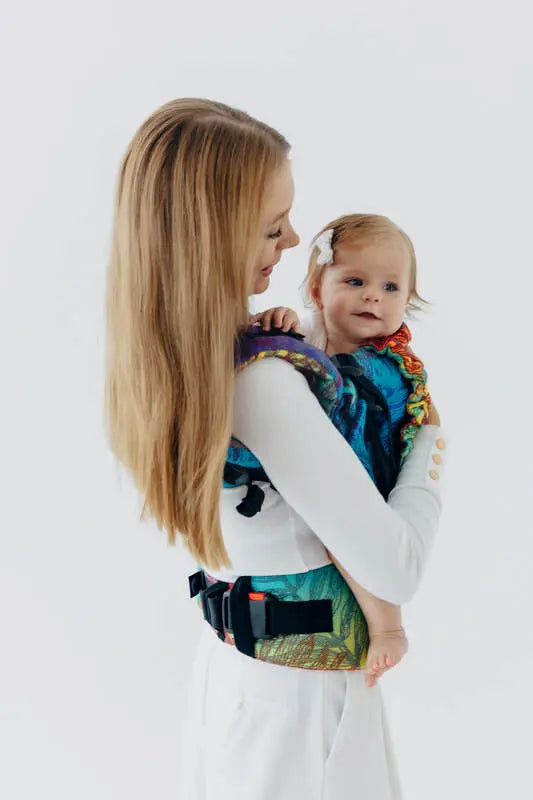 LennyUpGrade PRO Carrier, jacquard weave 100% cotton - RAINFOREST - CARNIVAL