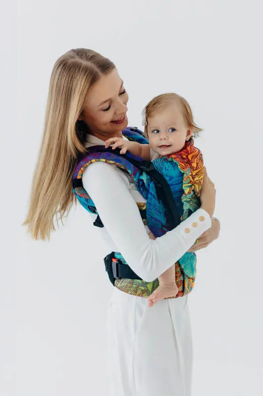 LennyUpGrade PRO Carrier, jacquard weave 100% cotton - RAINFOREST - CARNIVAL