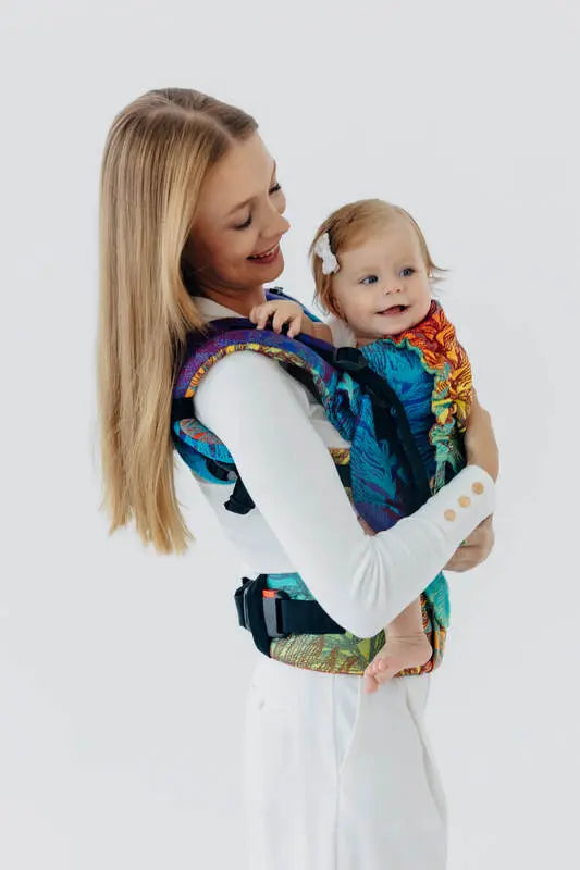 LennyUpGrade PRO Carrier, jacquard weave 100% cotton - RAINFOREST - CARNIVAL