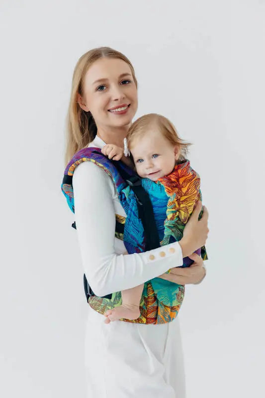 LennyUpGrade PRO Carrier, jacquard weave 100% cotton - RAINFOREST - CARNIVAL