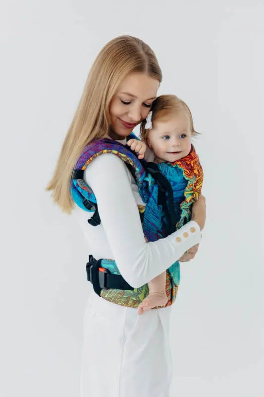 LennyUpGrade PRO Carrier, jacquard weave 100% cotton - RAINFOREST - CARNIVAL