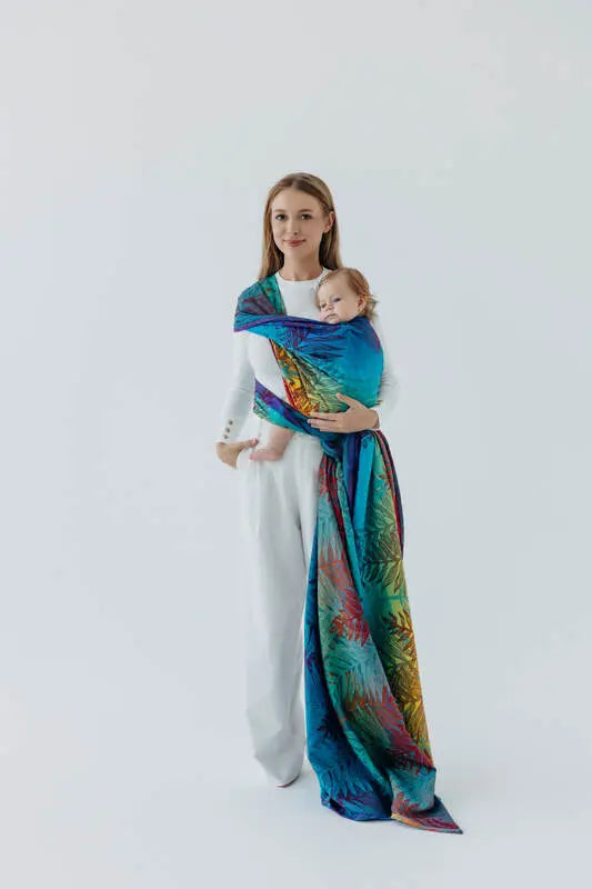 Baby Wrap, Jacquard Weave (100% cotton) - RAINFOREST - CARNIVAL
