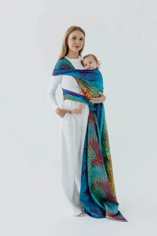 Baby Wrap, Jacquard Weave (100% cotton) - RAINFOREST - CARNIVAL