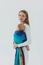 Baby Wrap, Jacquard Weave (100% cotton) - RAINFOREST - CARNIVAL