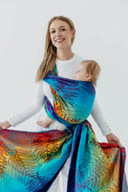 Baby Wrap, Jacquard Weave (100% cotton) - RAINFOREST - CARNIVAL