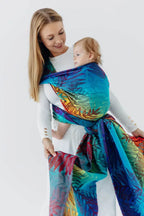 Baby Wrap, Jacquard Weave (100% cotton) - RAINFOREST - CARNIVAL