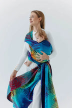 Baby Wrap, Jacquard Weave (100% cotton) - RAINFOREST - CARNIVAL