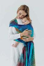 Baby Wrap, Jacquard Weave (100% cotton) - RAINFOREST - CARNIVAL
