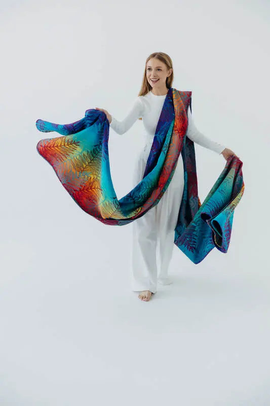 Baby Wrap, Jacquard Weave (100% cotton) - RAINFOREST - CARNIVAL