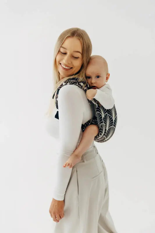 Lenny Buckle Onbuhimo PRO baby carrier, jacquard weave (100% cotton) - DECO - GRAINFIELDS