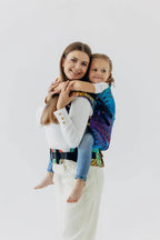 LennyPreschool Carrier, jacquard weave (100% cotton) - RAINFOREST - CARNIVAL
