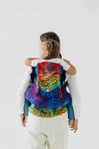 LennyPreschool Carrier, jacquard weave (100% cotton) - RAINFOREST - CARNIVAL