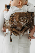 Lenny Buckle Onbuhimo PRO baby carrier, jacquard weave (100% cotton) - HERBARIUM - RAINDROPS
