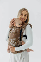 LennyLight Carrier, jacquard weave 100% cotton - HERBARIUM - RAINDROPS