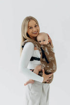 LennyLight Carrier, jacquard weave 100% cotton - HERBARIUM - RAINDROPS