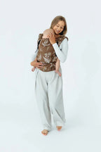LennyLight Carrier, jacquard weave 100% cotton - HERBARIUM - RAINDROPS